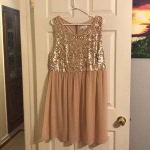 Sequin top party dress